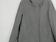 Vorschaubild 4 von Damen Wollmantel Gr. 38/M Grau Klassisch Eleganter Wintermantel