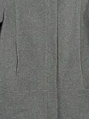 Vorschaubild 3 von Damen Wollmantel Gr. 38/M Grau Klassisch Eleganter Wintermantel