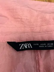 Vorschaubild 5 von Damen Bluse Rosa Langarm Oversized Gr. S Viskose Casual