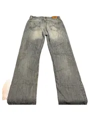 Vorschaubild 3 von Denim Herren Jeans Regular Fit Größe 42 Blau Used Look