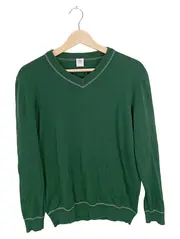 Vorschaubild 1 von Herren Pullover V-Ausschnitt Grün XL Casual