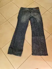 Vorschaubild 5 von Damen Jeans Regular Fit Blau Gr. 40/32 Bootcut Denim