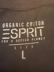 Vorschaubild 4 von Damen T-Shirt Gr. L Grau Basic Organic Cotton Kurzarm