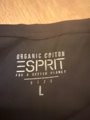 Vorschaubild 5 von Damen T-Shirt Gr. L Grau Basic Organic Cotton Kurzarm