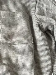 Vorschaubild 4 von Kinder Langarmshirt Gr. 86 Grau Casual Rippstrick