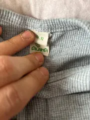 Vorschaubild 5 von Kinder Langarmshirt Gr. 86 Grau Casual Rippstrick