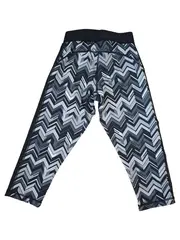 Vorschaubild 2 von Damen Leggings 3/4 Hose Zickzack Muster Gr. 30x32 Sport