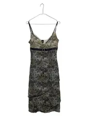 Vorschaubild 1 von Collection Damen Trägerkleid Spitze Floral Gr. M Beige Festlich