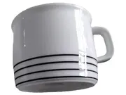 Vorschaubild 1 von Thomas Germany Porzellan Tasse Weiß mit schwarzen Streifen 350ml