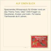 Vorschaubild 2 von Quizspiel Tiere Wissen ab 6 Jahre Kinder Lernspiel Natur Umwelt