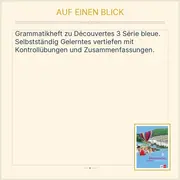 Vorschaubild 2 von Klett Découvertes 3 Série bleue Grammatikheft Französisch Lösungen Klasse 7 Buch