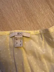 Vorschaubild 4 von Damen Bluse Langarm Gelb Punkte Gr. L 40 Viskose
