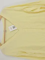 Vorschaubild 2 von Damen Bluse Langarm Gelb Punkte Gr. L 40 Viskose