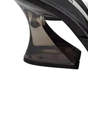 Vorschaubild 3 von Mules Sandaletten Damen Transparent Absatz 10cm Schwarz Gr. 38 Elegant