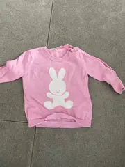 Vorschaubild 2 von Benetton Kinder Pullover Rosa Gr. 68 Langarm Baumwolle Tiermotiv