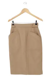 Vorschaubild 1 von Bleistiftrock Damen Gr. 36 Braun Business Elegant Midi Rock