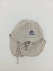 Vorschaubild 2 von Kinder Sonnenhut mit Nackenschutz Beige UNI Maritim Baumwolle