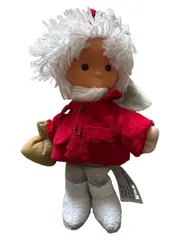 Vorschaubild 1 von Plüschfigur mit Sack Kuscheltier Kind Rot 19 cm