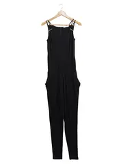 Vorschaubild 1 von Damen Jumpsuit Overall Schwarz Gr. XL Träger Elegant