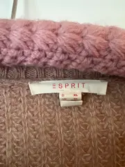 Vorschaubild 5 von Damen Pullover Zopfstrickmuster Beige Gr. 42/XL Langarm Freizeit