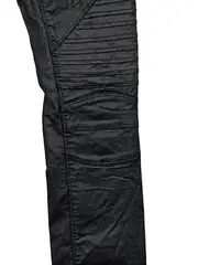 Vorschaubild 3 von Damen Biker Hose Lederoptik Schwarz Gr. M/36 Skinny