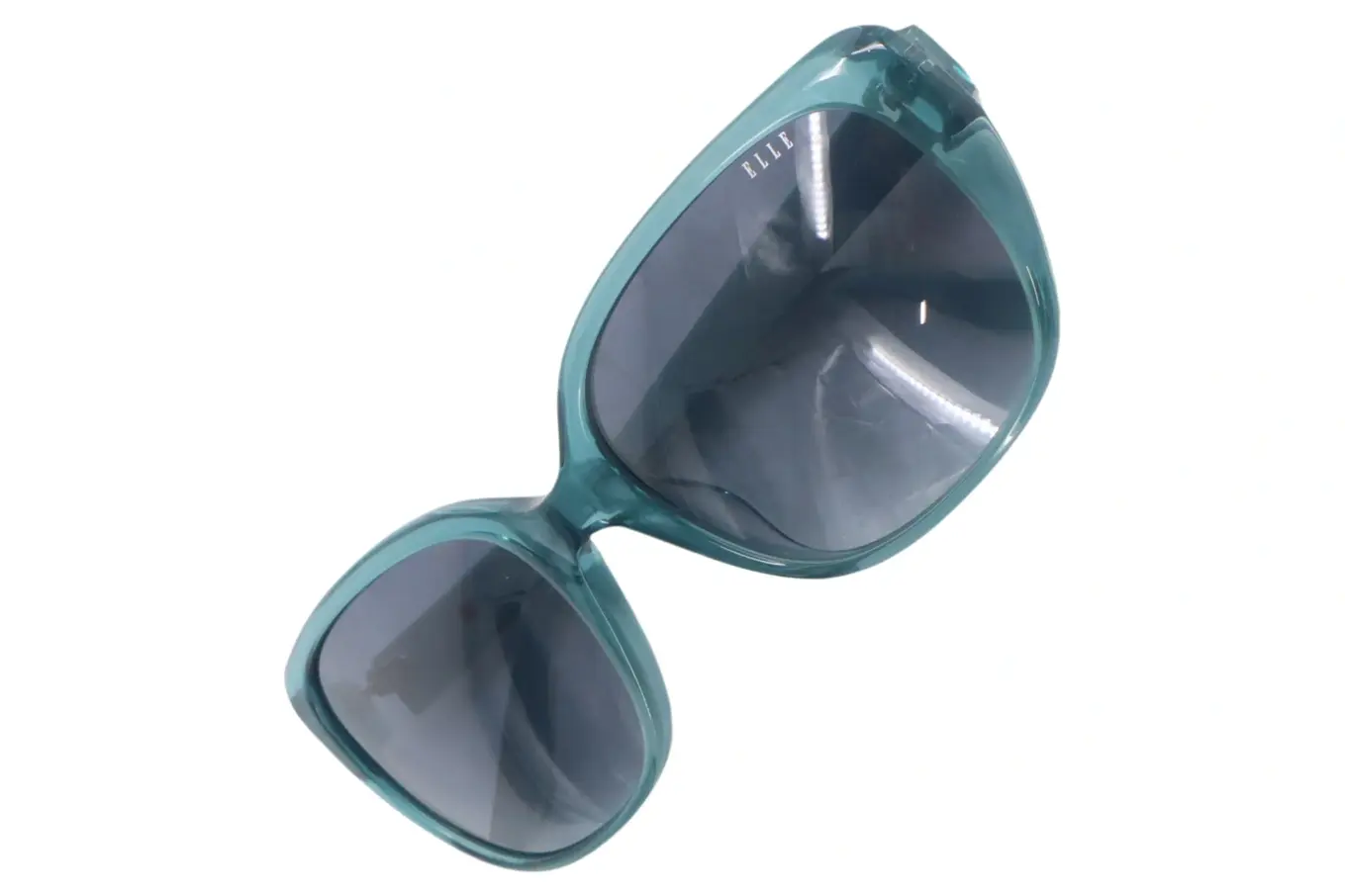 ELLE Damen Sonnenbrille Kunststoff Türkis Grafisch Modern