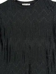 Vorschaubild 2 von Damen T-Shirt Modern Schwarz Gr. 38/M Strukturmuster