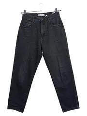 Vorschaubild 1 von Mom Jeans Damen Schwarz Gr. 40 L Casual Baumwolle Elasthan