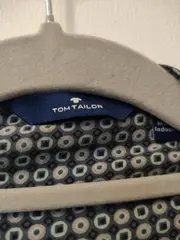 Vorschaubild 3 von Damen Bluse Gr. 44 Blau Viskose Langarm Casual Muster