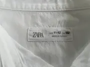 Vorschaubild 2 von Kinder Hemd Weiß Gr. 152 Baumwolle Langarm Basic Jungen