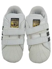 Vorschaubild 1 von Superstar Krabbelschuhe Babyschuhe Gr. 20 Weiß Schwarz Klett