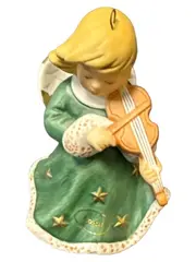 Vorschaubild 1 von Annual Angel Bell 1999 Engel Geige Glocke Keramik Figur Weihnachten
