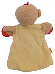 Vorschaubild 2 von Handpuppe Affe Kasperletheater Plüschtier Stofftier Beige 26cm