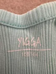 Vorschaubild 3 von Kinder Mädchen Top Tanktop Türkis Rippstrick Gr. 158, 164 Basic