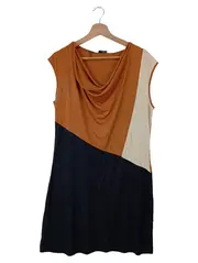Vorschaubild 1 von Damen Businesskleid Gr. 40 L Mehrfarbig Modern Viskose