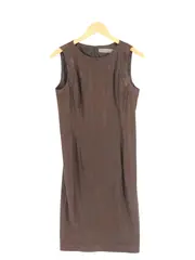 Vorschaubild 1 von Damen Etuikleid Gr. 38/M Braun Klassisch Elegant Business