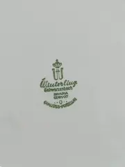 Vorschaubild 4 von Schwarzenbach Untertasse Unterteller Strohblume Blau Weiß Bavaria 15cm