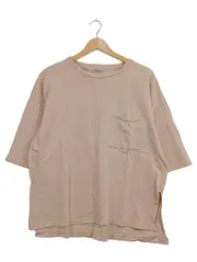 Vorschaubild 1 von Trafaluc Damen T-Shirt Beige Oversized Brusttasche Gr. S