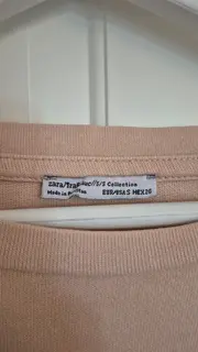 Vorschaubild 3 von Trafaluc Damen T-Shirt Beige Oversized Brusttasche Gr. S