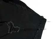 Vorschaubild 3 von Skinny Denim Short Herren Jeans Shorts Schwarz W33 Fransen Cut-Outs