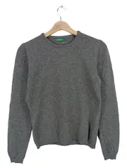 Vorschaubild 1 von Pullover Damen Meliert Grau Schurwolle Gr. M