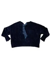 Vorschaubild 2 von Tortue Pullover Mädchen Gr. 116 Blau Chenille