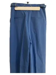 Vorschaubild 3 von Damen Stoffhose Weites Bein Blau Gr. 34 XS High Waist Hose