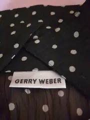 Vorschaubild 2 von Damen Bluse Gr. 38 Schwarz Polka Dots Transparent Elegant