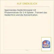 Vorschaubild 3 von Piratenmemo Gedächtnisspiel Metalldose 4616 Kinderspiel ab 4 Jahren Memo