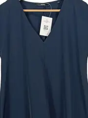 Vorschaubild 4 von Damen Freizeitkleid V-Ausschnitt Blau Gr. 38