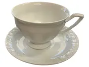 Vorschaubild 1 von Classic Teetasse mit Untertasse Weiß Porzellan Klassisch