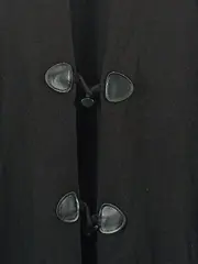 Vorschaubild 3 von Damen Strickjacke Kapuze Knebelverschluss Schwarz Gr. 46/3XL Casual