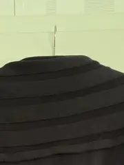 Vorschaubild 5 von Damen Strickjacke Kapuze Knebelverschluss Schwarz Gr. 46/3XL Casual