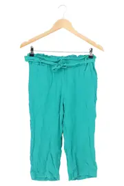 Vorschaubild 1 von Damen Stoffhose Grün Casual Paperbag Taille Gr. M